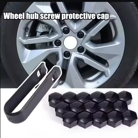 20Pc Universal 17 19 21 mm Plastic Car Wheel Nut Covers Bolt Caps For Hyundai i30 Tucson i20 Accent 