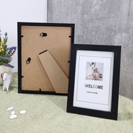 Wood Photo Frame Picture Frame (10x15cm/15x20cm/20x25cm/A4) - Desk or Wall Hanging Commemorative Gif