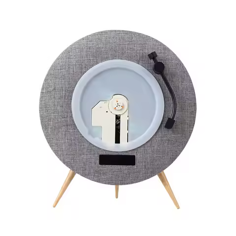 Bidirectional Bluetooth5.3 Speaker UFO Style CD Player Home Living Room Stereo Recording Lyrics Spea