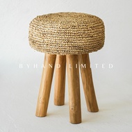 KAYU Byhand Limited Wood Woven Chair/STOOL Cafe - Aesthetic Home Decor/MEADOW STOOL