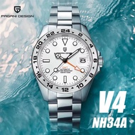 PAGANI DESIGN Original 40MM GMT Men for Watch Automatic Mechanical Wristwatches Japan NH34 Luxury Sa