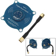 Triple Feed High Gain Pagoda Patch Antenna 5.8G 9.4dBi Directional Long Range LHCP RHCP Antenna untu