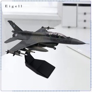 [Eigell] 1:72 F16 Diecast Fighter Model Stimulated Airplane Collection Model with Display