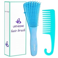 Kinky Curly Coily and Wavy Hair Comb Set for Wet and Dry Hair Easy to Comfortable Grip Detangling Ha