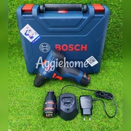 BOSCH สว่านไร้สาย รุ่น GSR 120-LI 10MM 12V (แบต 1.5AH 2ก้อน+แท่นชาร์จ) สว่านไขควง ไร้สาย สว่าน เจาะไม้ เจาะเหล็ก เครื่องมือช่าง ช่าง จัดส่ง KERRY