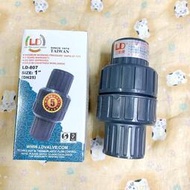 立達 PVC 塑膠 橫式逆止 逆止凡而 中間凡而 逆止閥 2-1/2”、3”