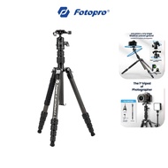 Fotopro X-GO CARBON VIDEO E 2 Carbon Fiber Travel Tripod, Compact Camera Tripod with Ball Head, Deta