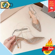 Pointed Toe High Heels Glitter Color Very Beautiful Work Comfortable To Wear Does Not Bite The Feet 