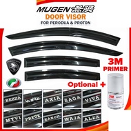 DACD Mugen Air Press Window Door Visor For Bezza Aruz Waja Axia Persona Saga Myvi Kancil Preve Alza 