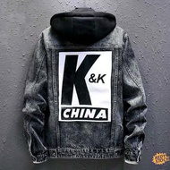 ✦Ready Stock✦ jaket jeans lelaki denim coat Denim jacket men's Korean version trend 2021 spring new 