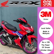 High Quality AAA Premium Sticker Stripe Honda Rsx150 x Winner X  Coverset Bodyset 3M