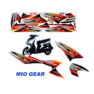 MIO GEAR MOTORCYCLE STICKER MOTIF MIO GEAR STRIPING/ YAMAHA VARIATION MIO GEAR STICKER POLE ART MIO 