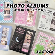 {SG} 6 inch Photo Album 4-Grid Photo Strip Photocard Binder PU leather Photocard Binder Kpop Idol Bi
