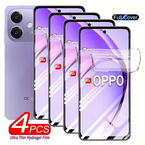 4Pcs Hydrogel Film For Oppo A78 4G Oppo A79 A59 A38 A58 A18 A98 A17 4G A97 5G A77 5G A77 4G A57 5G A