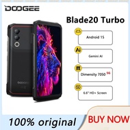DOOGEE Blade20 Turbo 5G Rugged Phone Android 15 Gemini Al 6.6'' HD+ 8GB 256GB AI Dual Camera 10300mA