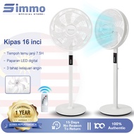 Simmo Standing Fan Kipas Angin 16 inch Lightweight Fan Remote Control Timing Fan Strong Wind Low Noi