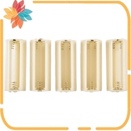 Flashlight Cylindrical 3 x AAA Battery Plastic Holder Box 5Pcs