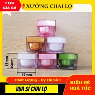 Jar Cosmetic Extract Box Square Face Ice Cream Box 15g 30g 50g G15 G30 G50, Travel Accessories