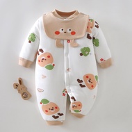 Bộ Quần Áo Cotton Dày Cho Bé Mùa Thu Đông Quần Áo Sơ Sinh Ngoài Trời Trang Phục Bé Trai Và Bé Gái Đồ