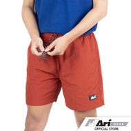 ARI SMART RELAXED SHORTS - BRICK RED/BLACK/WHITE กางเกงขาสั้น อาริ  สีแดง