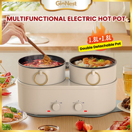 Dual Pot Multifunctional Electric Hot Pot Non Stick Steamboat Hot Pot Large Capacity Hotpot Electric
