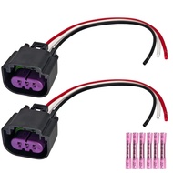 2Pcs PT-E85-2 Premium Quality Fuel Sensor Connector Pigtail Harness for GM E85 Flex Fuel Vehicles - 