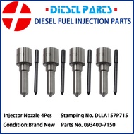 4Pcs Diesel Fuel Injector Common Rail Nozzle DLLA157P715 093400-7150  4M41 4M51 Engine