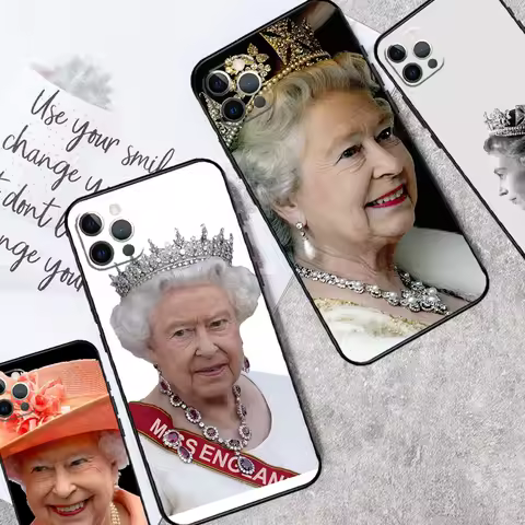 England Queen Elizabeth II Shockproof Case For iPhone 17 16 Pro Max 11 14 15 Plus 12 13 Mini 16e 17 