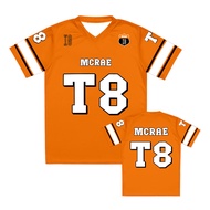3D printed Tate McRae jersey for spring/summer 2025 men's and women's sportswear T8 McRae football j