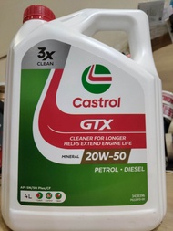 Castrol GTX 20W-50 3Xclean (4L)