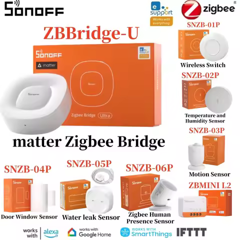 Sonoff Zigbee Bridge Ultra Matter Sonoff Zbbridge-U SNZB-06P SNZB-03P SNZB-04P ZBMIMI L2 Sonoff Swit