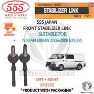 1 PAIR 555 JAPAN FRONT ABSORBER STABILIZER LINK NISSAN URVAN 2005-2008 E25 3.0 (555-SLN350)