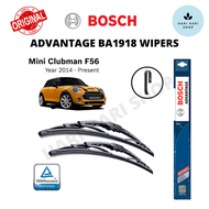 Original Bosch Advantage BA1918 U Hook Wiper (Set) for Mini Cooper F56 (Year 2014-Present) (19"/18")