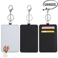 UMISTYDREAM9IQ0 Keychain Card Holders, Card Storage Multi-Functional Cards Cover,  Black White Recta