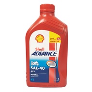 Shell ADvance 4T AX3 SAE40 Mineral Motorcycle Oil 1L