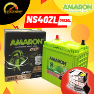 AMARON GO NS40 | NS40ZL | 38B20L (MF) - Car battery Bateri kereta | Perodua Myvi Alza Axia Kancil Kelisa Kenari Viva