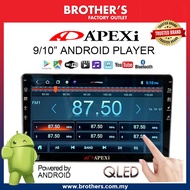 Apexi Car Android Player 9 / 10" inches QLED Touchscreen Universal High Definition Bluetooth Wifi Ra