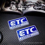 JDM ETC Glass Japanese Version Unique Decorative Stickers