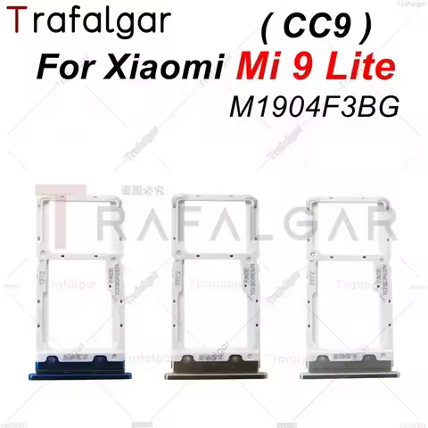 SIM Card Trays for Xiaomi Mi 9 Lite SIM Slot Holder Socket Adapter Replacement CC9 M1904F3BG