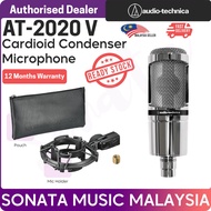 AUDIO TECHNICA AT2020V CARDIOD CONDENSER MIC LIMITED EDITION REFLECTIVE SILVER FINISH Package A AT-2