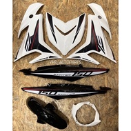 Coverset Y15ZR V1/V2 Exciter RC Putih/Hitam White/Black Colour