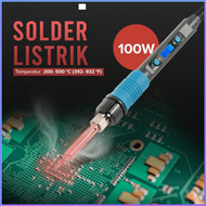READY DIYE Solder 100wat watt super panas terbagus full set Digital Adjustable Temperature Soldering
