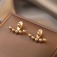 S925 silver Fashional Temperament 18K GOLD two wear personalized design Earrings ES6215