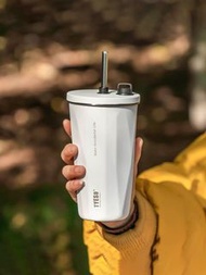 Tyeso不銹鋼保温杯600ml連吸管