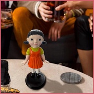 For Squid Game Desk Statue Fun Drinking Game Entertainment Rotating Head Interactive Play for Indoor