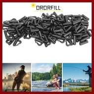 ORORFILL 200PCS Clevis Snaps, Black 13mm Rotating Snaps, Portable Plastic Lightweight Spinner Snaps 