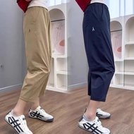 Large Size Harlem Cropped Pants - Quick Dry Sport & Casual Wear for Women