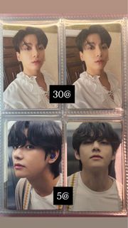 bts 小卡防彈少年團photocard 專輯 週邊 金泰亨 田柾國 taehyung jungkook jk v