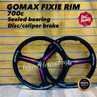 GOMAX ALLOY FIXIE SPORT RIM/FIXIE RIM 700c/RIM FIXIE/FIXED/SPORT RIM FIXIE TIGA BATANG/TSUNAMI/SPORT