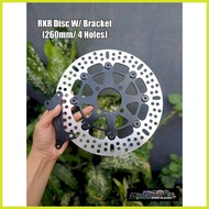 ☻ ☆ ❖ RKR DISC W/ BRACKET & RCB CALIPER (260MM/ 5 HOLES/4 HOLES) FOR CLICK BEAT GENIO SCOOPY